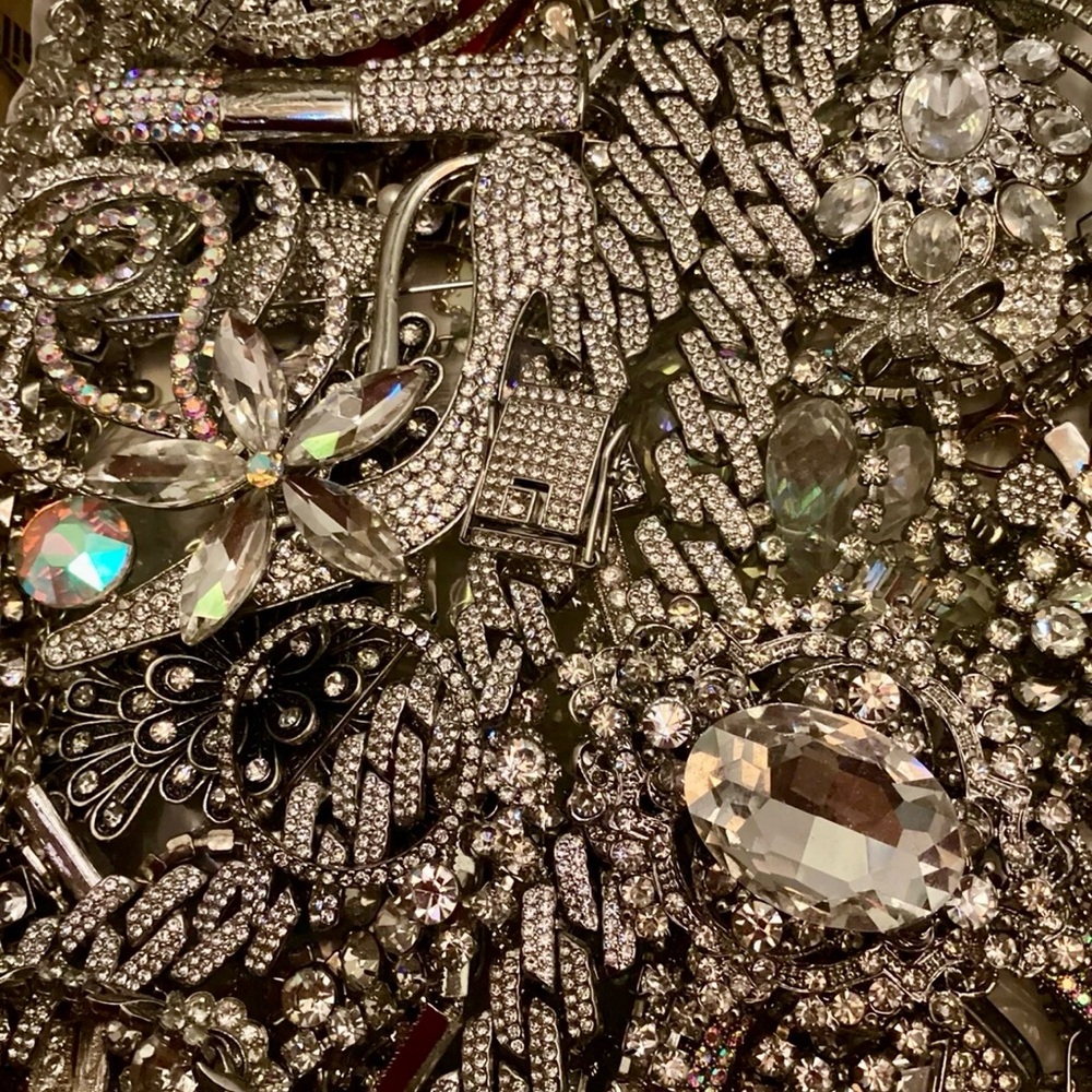 BDJ Discovery Jewelry Lot | 2 LB Wear Repair Craft | Mixed Metals Gold & Silver - Picture 5 of 7